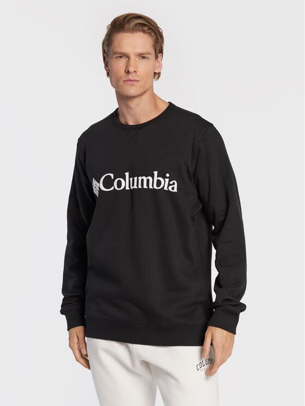 Columbia Columbia Суитшърт Logo Fleece Crew 1884931 Черен Regular Fit