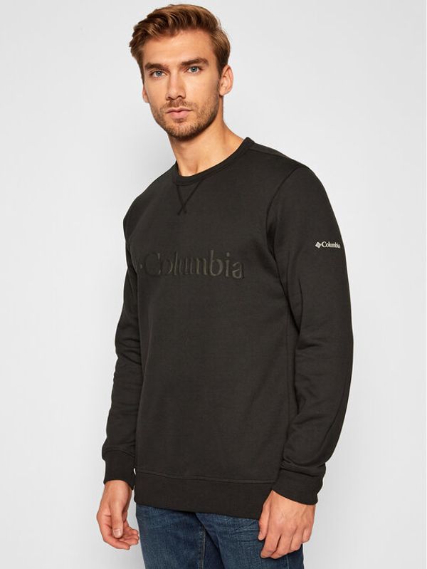 Columbia Columbia Суитшърт Logo Fleece Crew 1884931 Черен Regular Fit