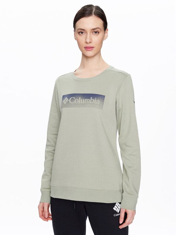 Columbia Columbia Суитшърт Logo™ II 2032891 Зелен Regular Fit
