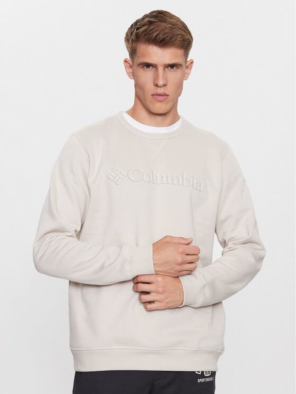 Columbia Columbia Суитшърт M Logo Fleece Crew Кафяв Regular Fit