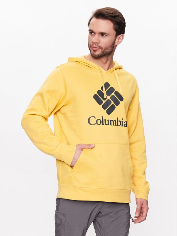 Columbia Columbia Суитшърт Trek 1957913 Жълт Regular Fit