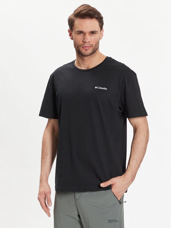 Columbia Columbia Тишърт Basic Logo 1680053 Черен Regular Fit