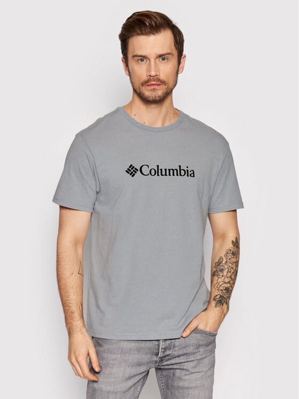 Columbia Columbia Тишърт Csc Basic Logo 1680053 Сив Regular Fit