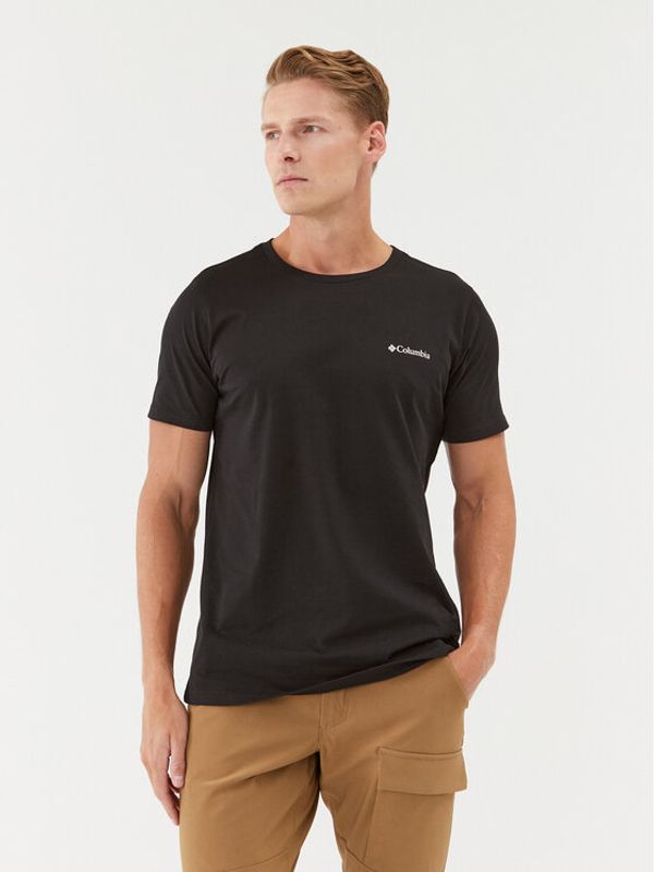 Columbia Columbia Тишърт CSC™ Seasonal Logo Tee Черен Regular Fit