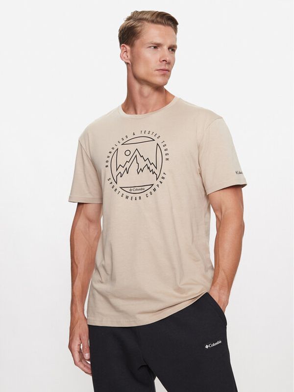 Columbia Columbia Тишърт M Rapid Ridge™ Graphic Tee Кафяв Regular Fit