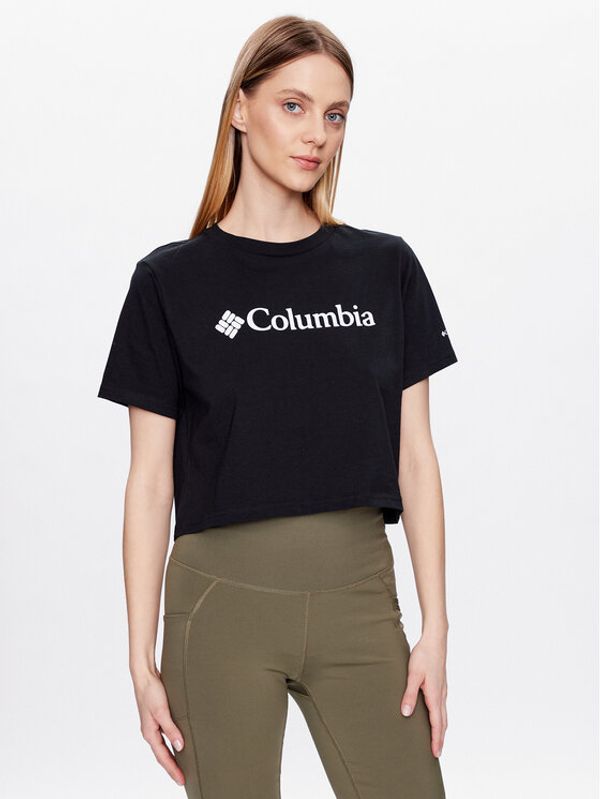 Columbia Columbia Тишърт North Casades 1930051 Черен Cropped Fit