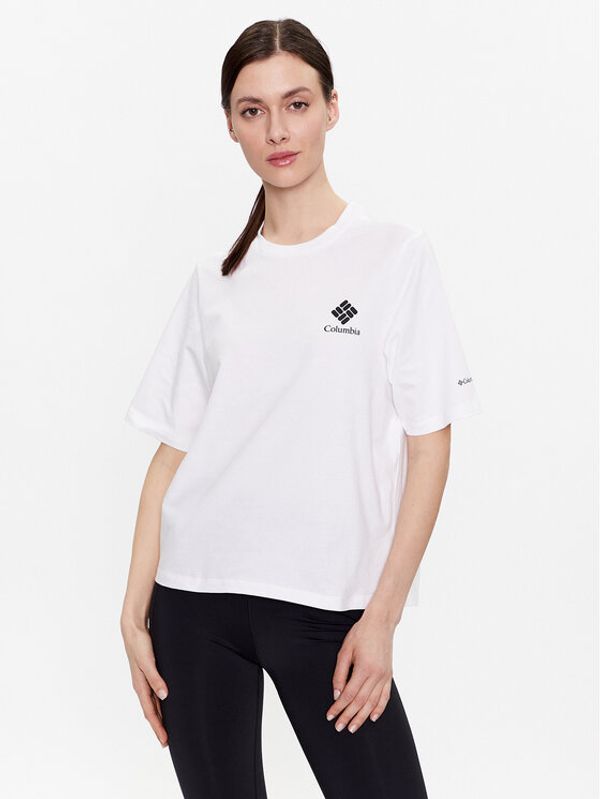 Columbia Columbia Тишърт North Casades 1992085 Бял Relaxed Fit