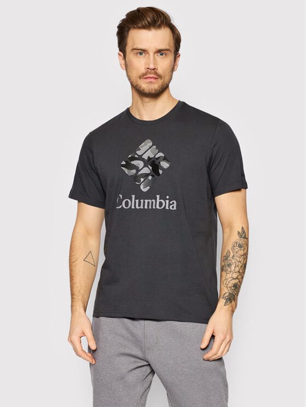 Columbia Columbia Тишърт Rapid Ridge Graphic 1888813 Сив Regular Fit