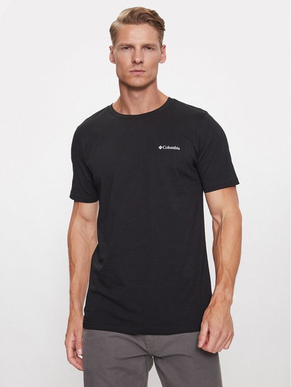 Columbia Columbia Тишърт Rapid Ridge™ Back Graphic Tee II Черен Regular Fit