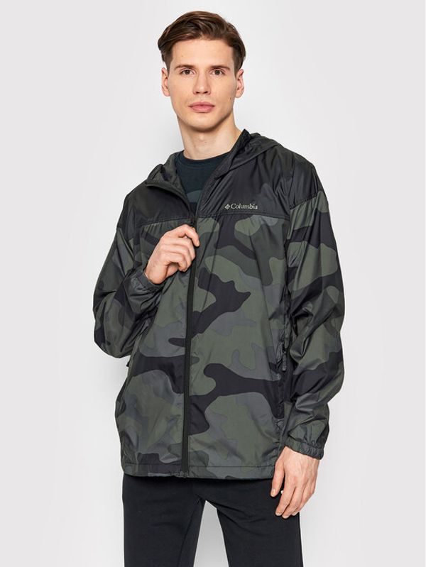 Columbia Columbia Ветровка Flash Challenget Novelty 1988715 Черен Regular Fit