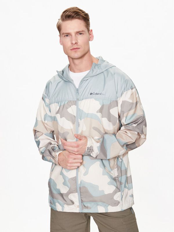 Columbia Columbia Ветровка Flash Challenget Novelty 1988715 Зелен Regular Fit