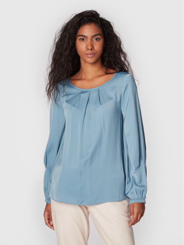 Comma Comma Блуза 2120343 Син Regular Fit