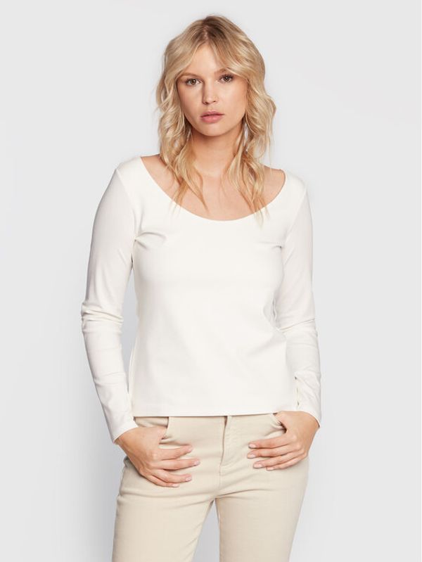 Comma Comma Блуза 2120605 Бял Regular Fit