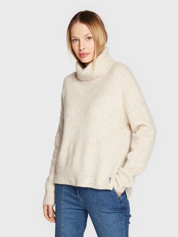 Comma Comma Поло 2121478 Бежов Relaxed Fit