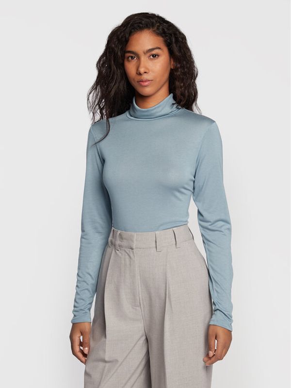 Comma Comma Поло 2123559 Син Slim Fit