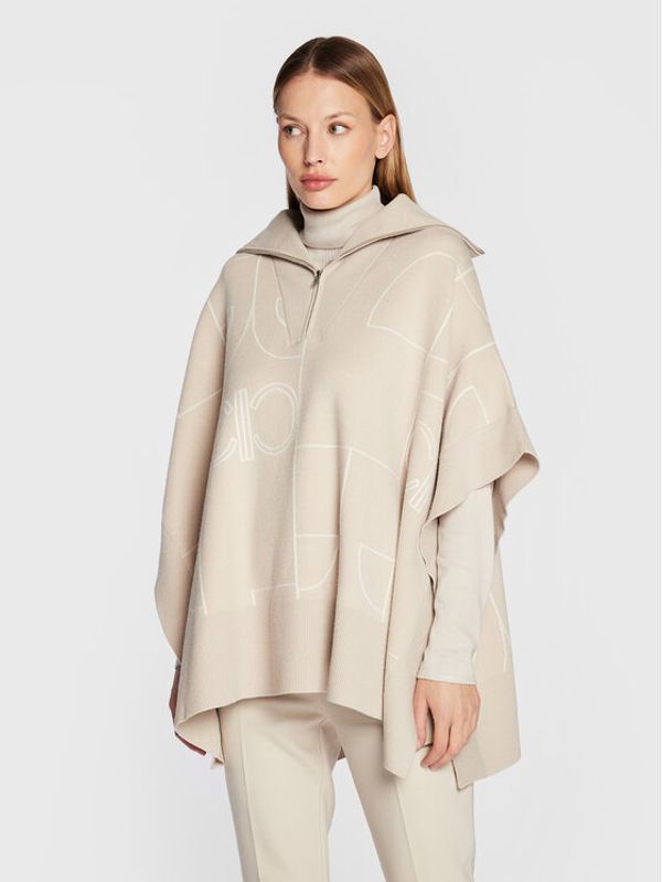 Comma Comma Пончо 2120658 Бежов Loose Fit