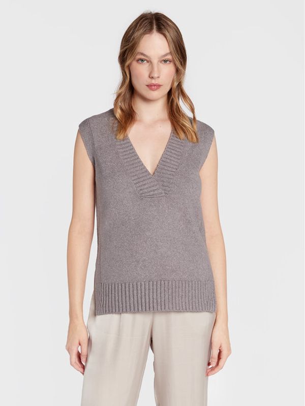 Comma Comma Пуловер 2119956 Сив Regular Fit