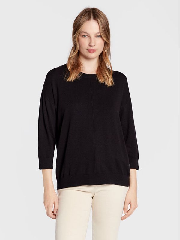 Comma Comma Пуловер 2120474 Черен Loose Fit