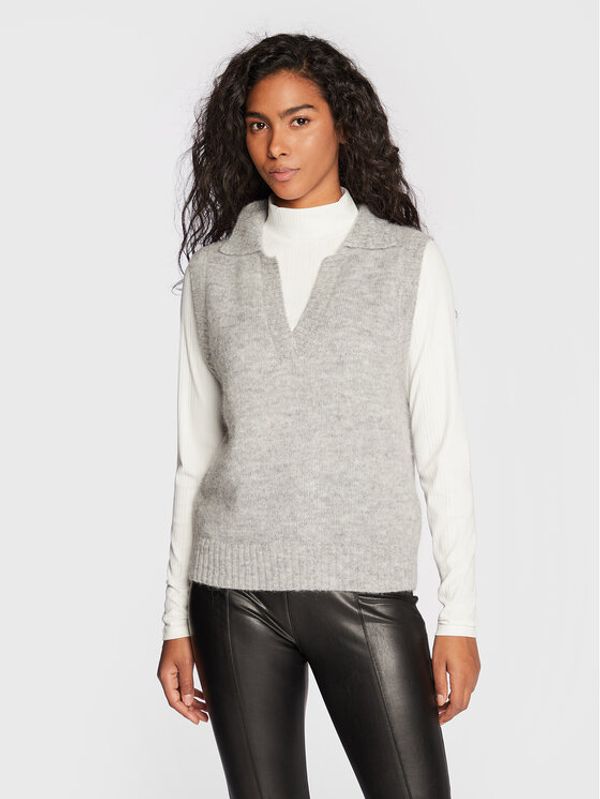 Comma Comma Пуловер 2121749 Сив Regular Fit