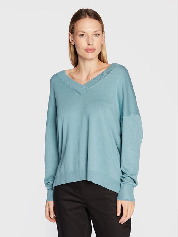 Comma Comma Пуловер 2123539 Син Relaxed Fit