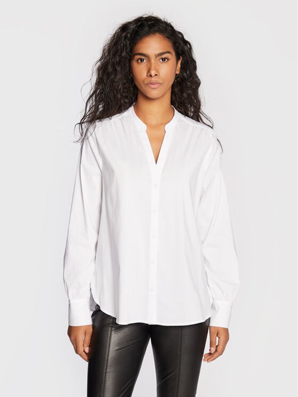 Comma Comma Риза 2120042 Бял Regular Fit