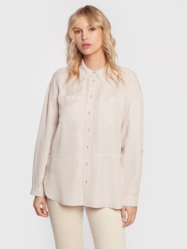 Comma Comma Риза 2120908 Бежов Regular Fit