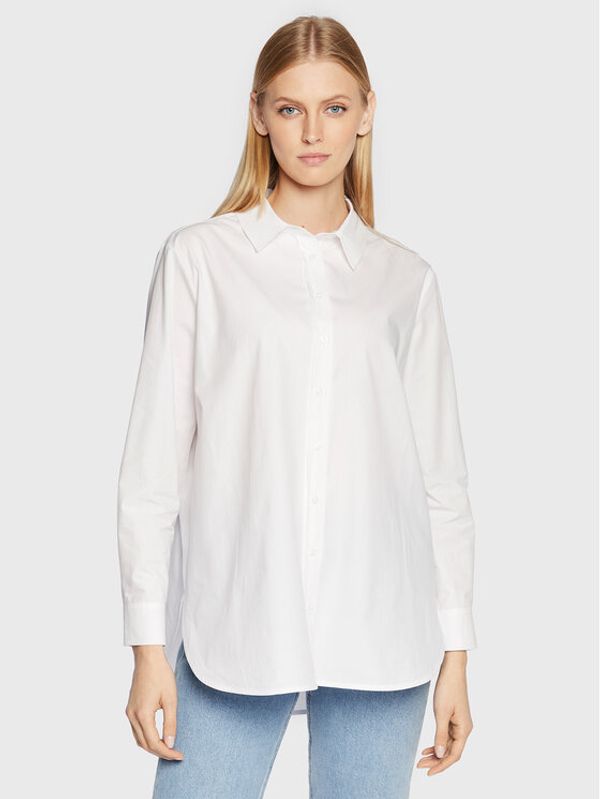 Comma Comma Риза 2121702 Бял Regular Fit