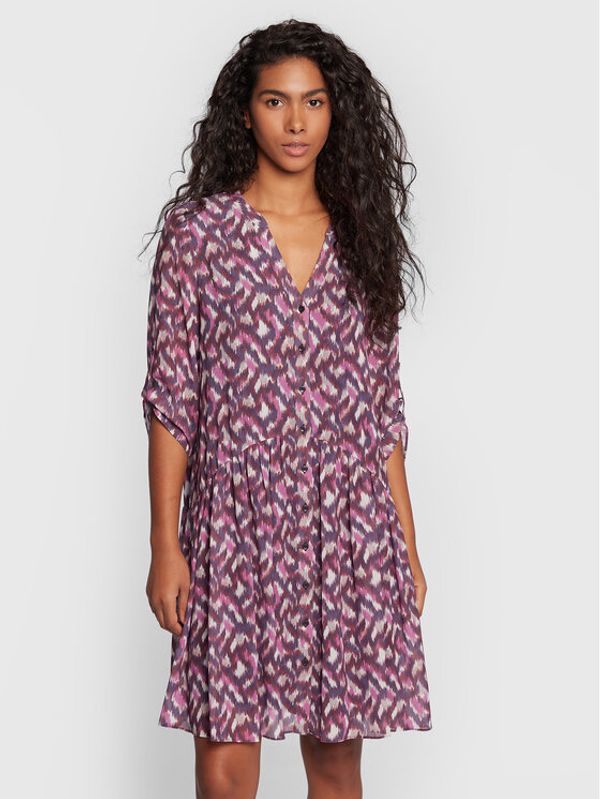 Comma Comma Рокля тип риза 2123375 Цветен Regular Fit