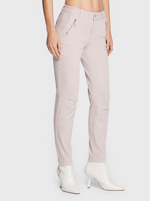 Comma Comma Текстилни панталони 2119597 Розов Regular Fit