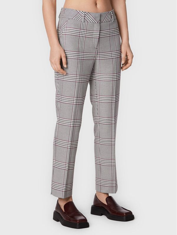 Comma Comma Текстилни панталони 2120429 Сив Slim Fit