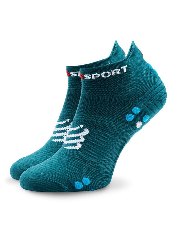 Compressport Compressport Чорапи къси унисекс Pro Racing Socks v4.0 Run Low XU00047B Зелен