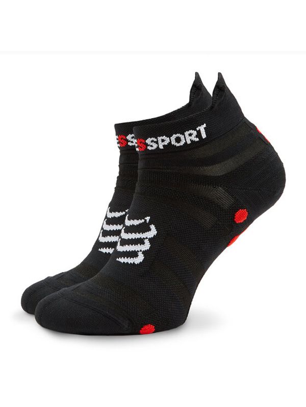 Compressport Compressport Чорапи къси унисекс Pro Racing Socks v4.0 Ultralight Run Low XU00051B Черен