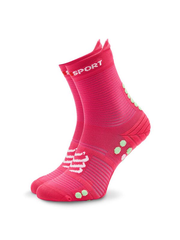 Compressport Compressport Дълги чорапи unisex Pro Racing Socks v4.0 Run High XU00046B Розов