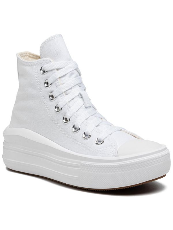Converse Converse Кецове Ctas Move Hi 568498C Бял