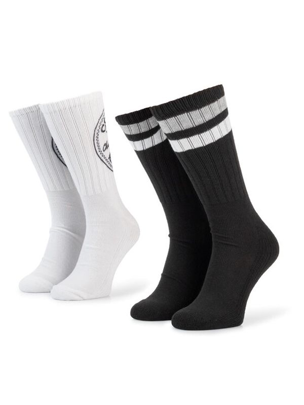 Converse Converse Комплект 2 чифта дълги чорапи мъжки E744A-2020 Черен
