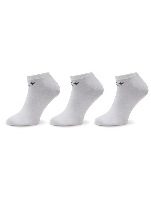 Converse Converse Комплект 3 чифта къси чорапи мъжки E747W-3020 Бял