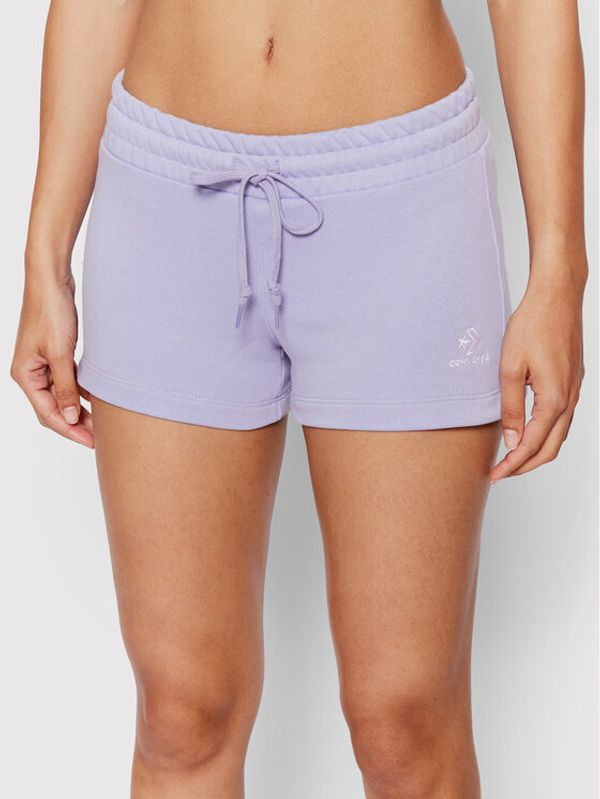 Converse Converse Спортни шорти Star Chevron 10020163-A12 Виолетов Regular Fit