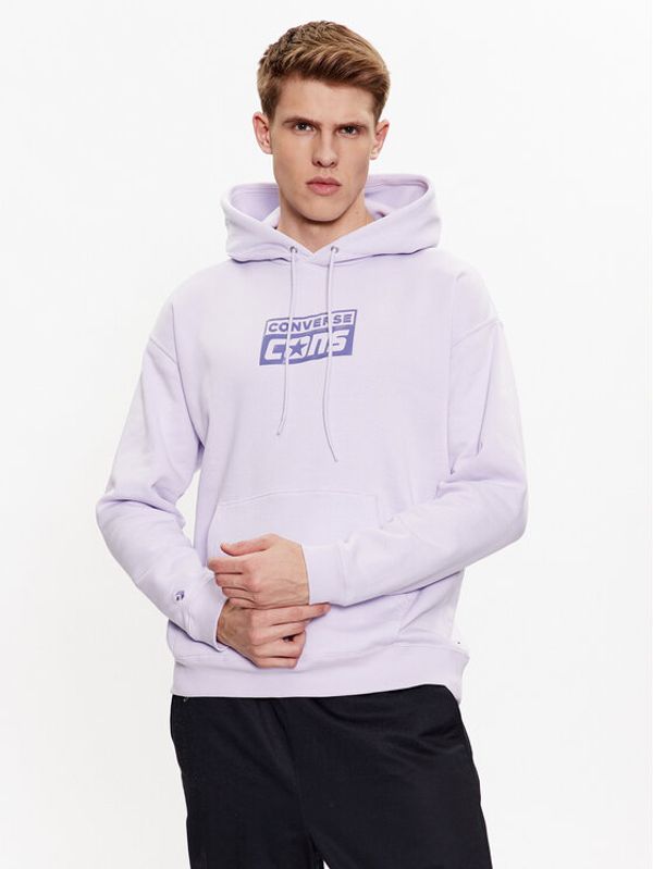 Converse Converse Суитшърт Cons 10024013-A04 Виолетов Regular Fit