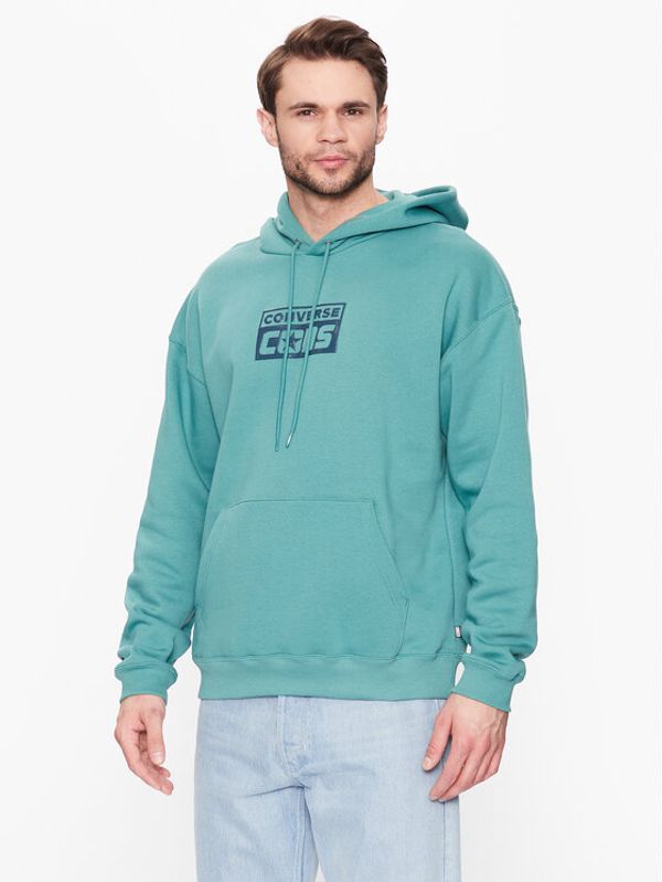 Converse Converse Суитшърт Cons 10024013-A05 Зелен Regular Fit