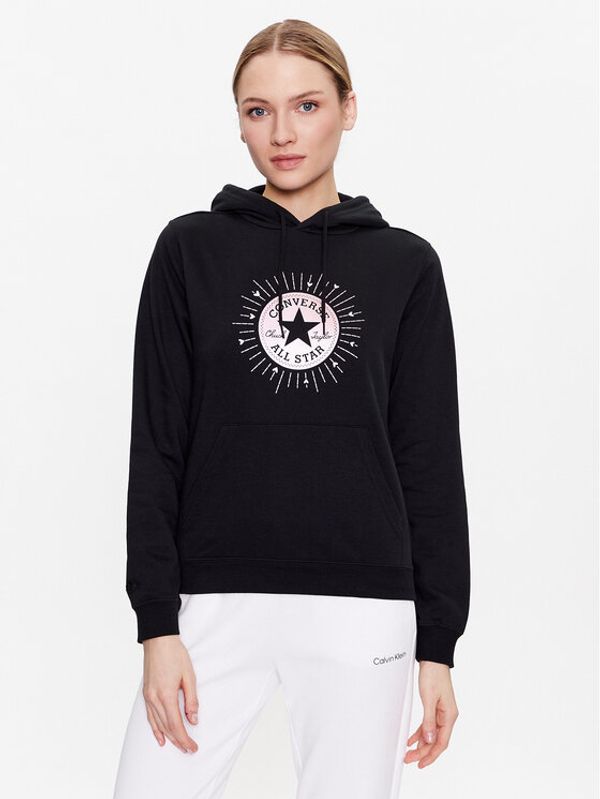 Converse Converse Суитшърт Radiating Love Graphic 10025500-A01 Черен Regular Fit