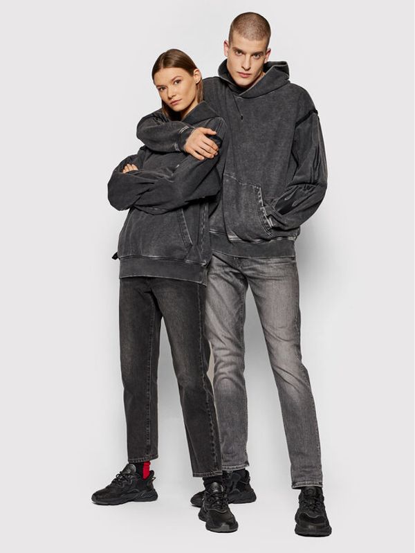 Converse Converse Суитшърт Unisex Court Ready Graphic 10021990-A01 Сив Loose Fit