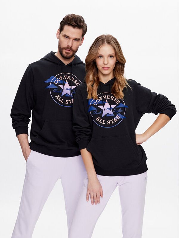 Converse Converse Суитшърт Unisex Seasonal Chuck Patch 10024576-A01 Черен Standard Fit