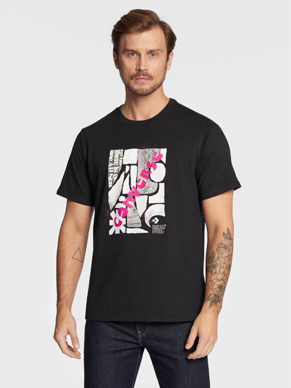 Converse Converse Тишърт 10023992-A01 Черен Standard Fit