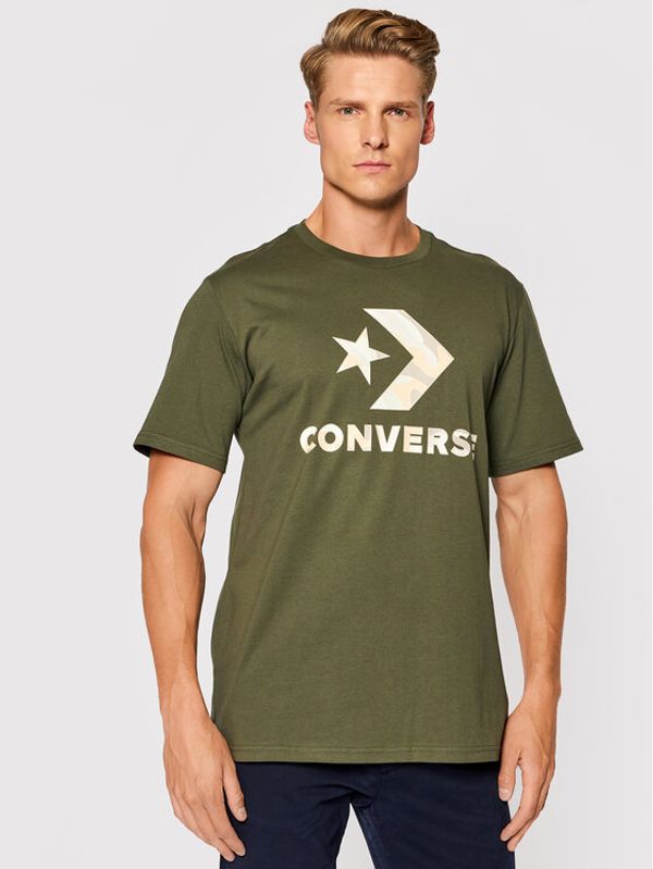 Converse Converse Тишърт Camo Fill Graphic 10023140-A03 Зелен Regular Fit