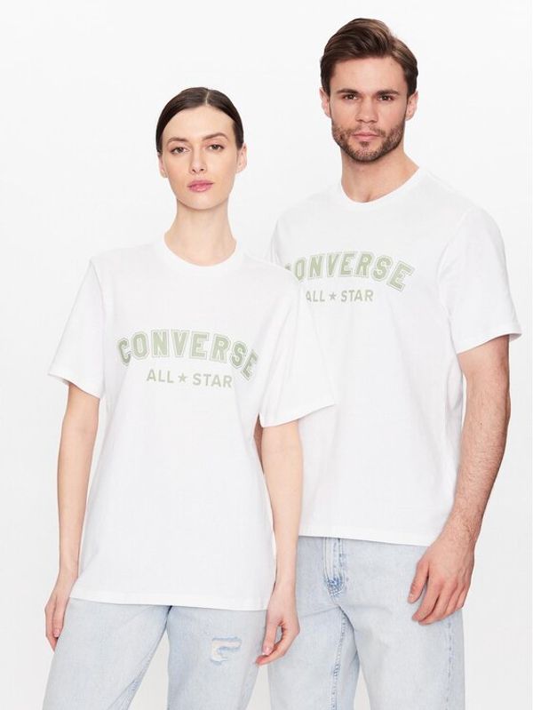 Converse Converse Тишърт Unisex All Star 10024566-A01 Бял Regular Fit