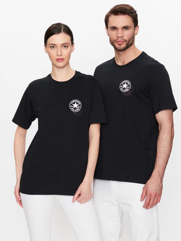 Converse Converse Тишърт Unisex Go-To All Star Patch 10025072-A01 Черен Regular Fit