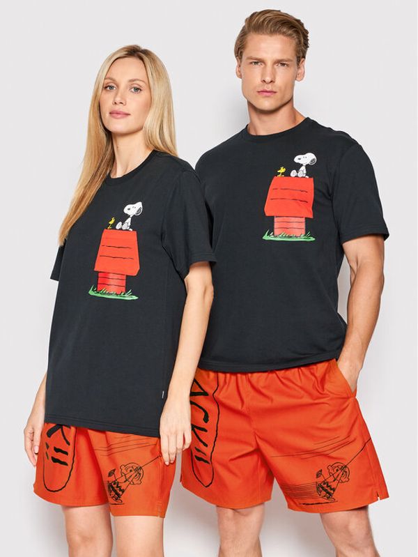 Converse Converse Тишърт Unisex PEANUTS 10024374-A01 Черен Relaxed Fit