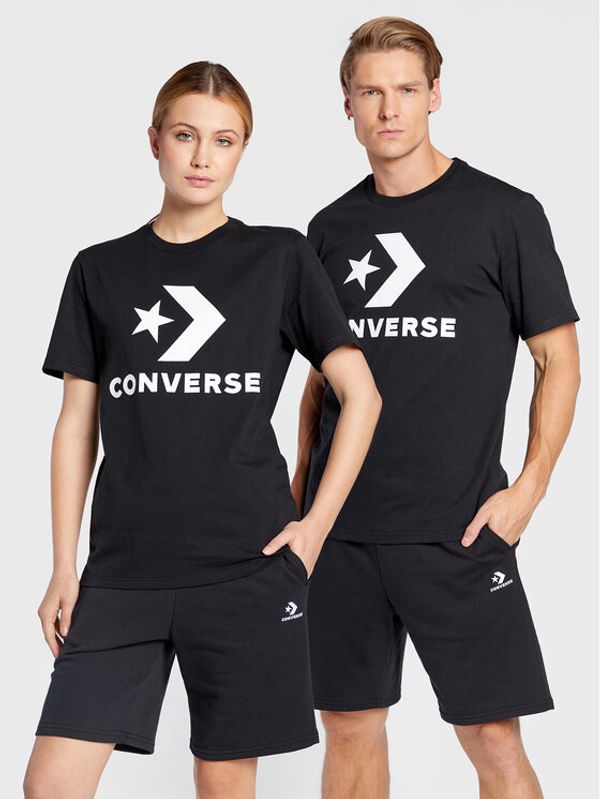 Converse Converse Тишърт Unisex Star Chevron 10024067-A01 Черен Regular Fit