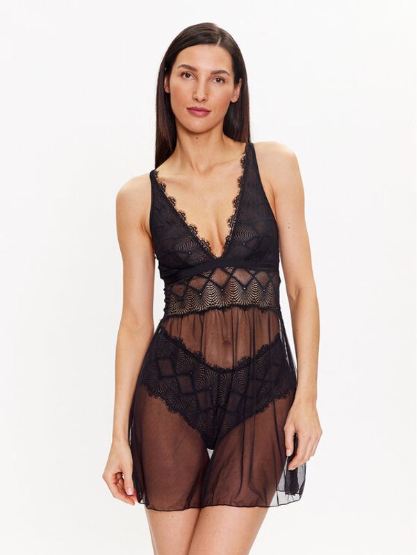 Cosabella Cosabella Нощница Allure Babydoll ALLUR2621 Черен Regular Fit