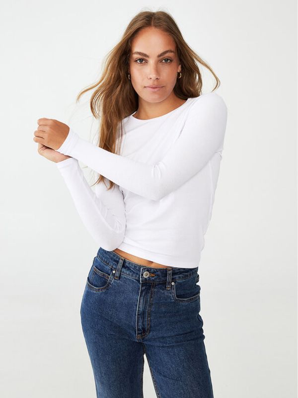 Cotton On Cotton On Блуза 2052741 Бял Slim Fit